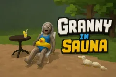 Granny In Sauna