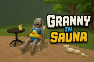Granny In Sauna